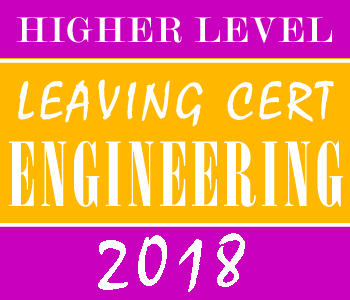 2018 Exam Paper | Leaving Cert | Higher Level | Engineering course image