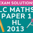LC Maths 2013 Exam
